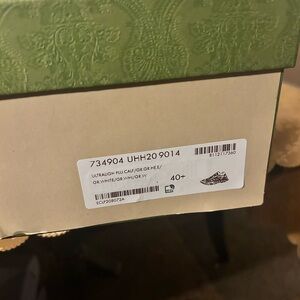 Gucci Green and White Athletic Shoes